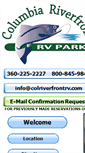 Mobile Screenshot of columbiariverfrontrvpark.com